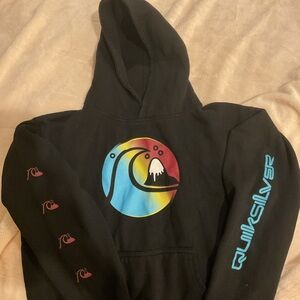 Quicksilver youth black hoodie